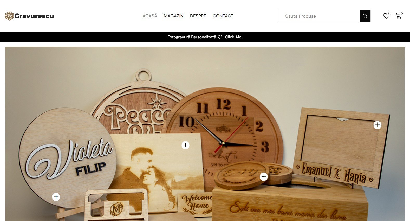 Gravurescu Website Screenshot